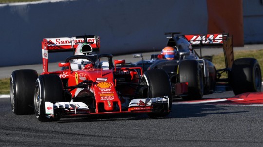 Vettel Grosjean 4 Marzo